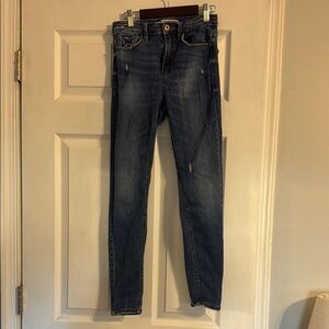 Stradivarius Dark Blue Skinny Jeans